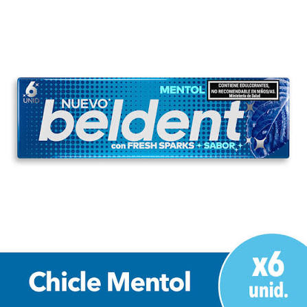 CHICLE BELDENT 10g MENTOL